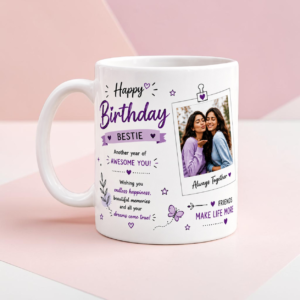 HB 2 Pics Mug – Girl Bestie (Lavender)